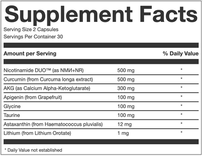 NAD+ Liposomal Anti Aging Supplement Complex AEON Black & White Bundle