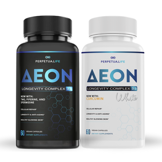 NAD+ Liposomal Anti Aging Supplement Complex AEON Black & White Bundle