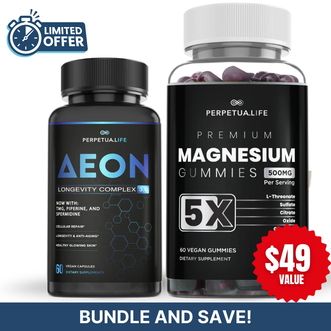 NAD+ NMN Liposomal Anti Aging Supplement Complex AEON with Nicotinamide DUO™