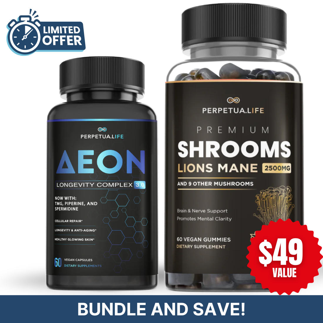 NAD+ NMN Liposomal Anti Aging Supplement Complex AEON with Nicotinamide DUO™